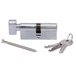 ASEC NICKEL EURO PROFILE 80mm CYLINDER & TURN 40/40
